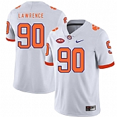 Clemson Tigers 90 Dexter Lawrence White Nike College Football Jersey Dzhi,baseball caps,new era cap wholesale,wholesale hats